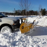 Snow plow truck