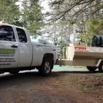 Lawns in Order truck with Hydro Seeder